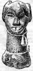 une statuette en pierre : p&ouml;mdo