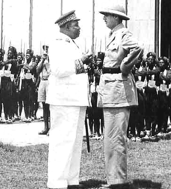 Gouverneur-general Felix Eboue et le General de Gaulle, Brazzaville, 1943 Gouverneur-general Felix Eboue et le General de Gaulle, Brazzaville, 1943